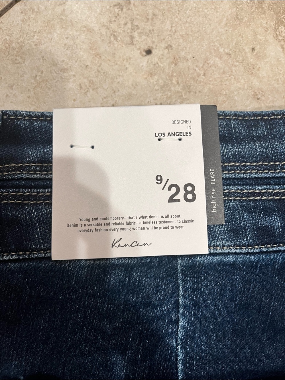 Kancan Double Button High Rise Flare  Jeans - Picture 9 of 12